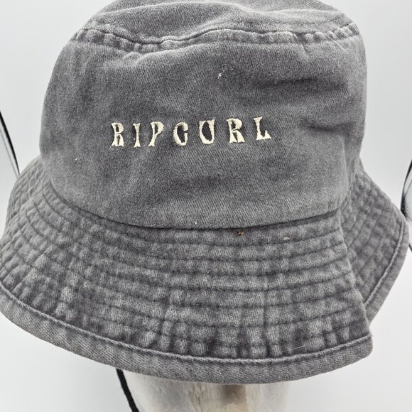 Rip Curl Premium Surf Gray UPF Sun Bucket Hat Summer Beach Walking Outdoors - Picture 5 of 7